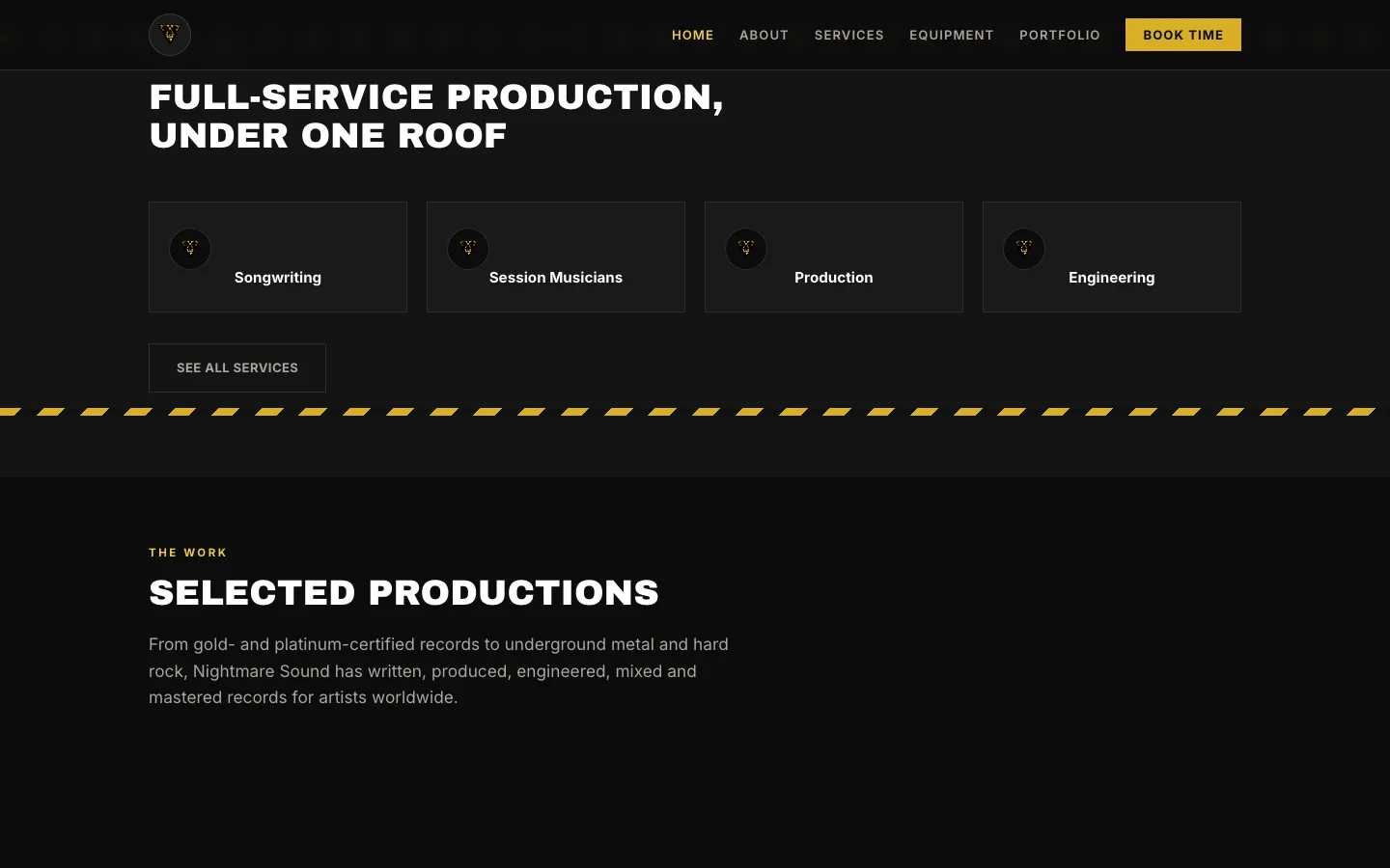 Les services, et les productions.